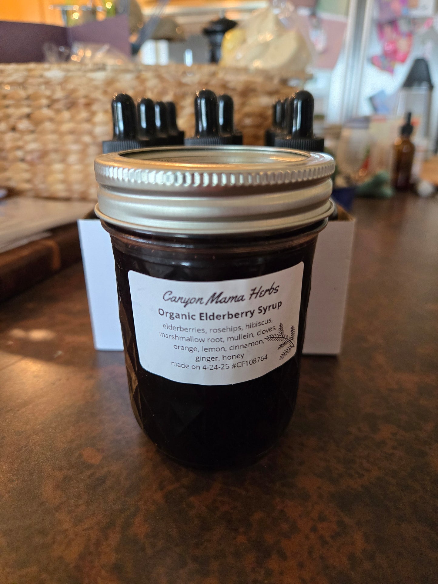 Organic Elderberry Syrup (Pint)
